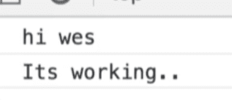 is working log in console