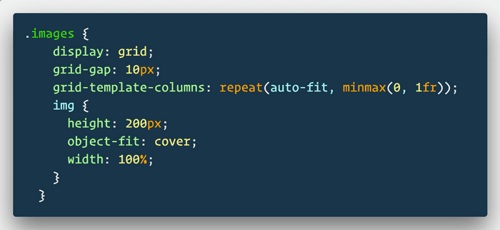 🔥 If you are trying to align oddly sized images, set a hard width + height and then use object-fit: cover; to remove any distortion

```css
img {
  width: 200px;
  height: 200px;
  object-fit: cover;
}
```
