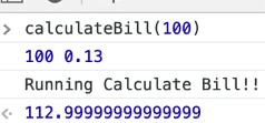 by giving taxRate as default value we can omit taxRate argument in function call