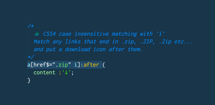 🔥 CSS4 is getting case insensitive matching on attribute selectors!
