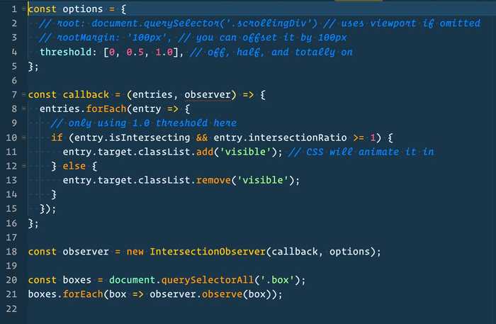 🔥 The new IntersectionObserver browser API will allow us to easily detect when elements on fully or partially on screen.
