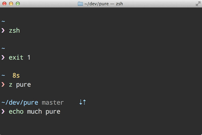 🔥 Checkout the pure ZSH prompt from @sindresorhus  t.co/KI0kSvyvAN
